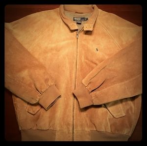 Vintage Polo Suede Bomber Jacket
